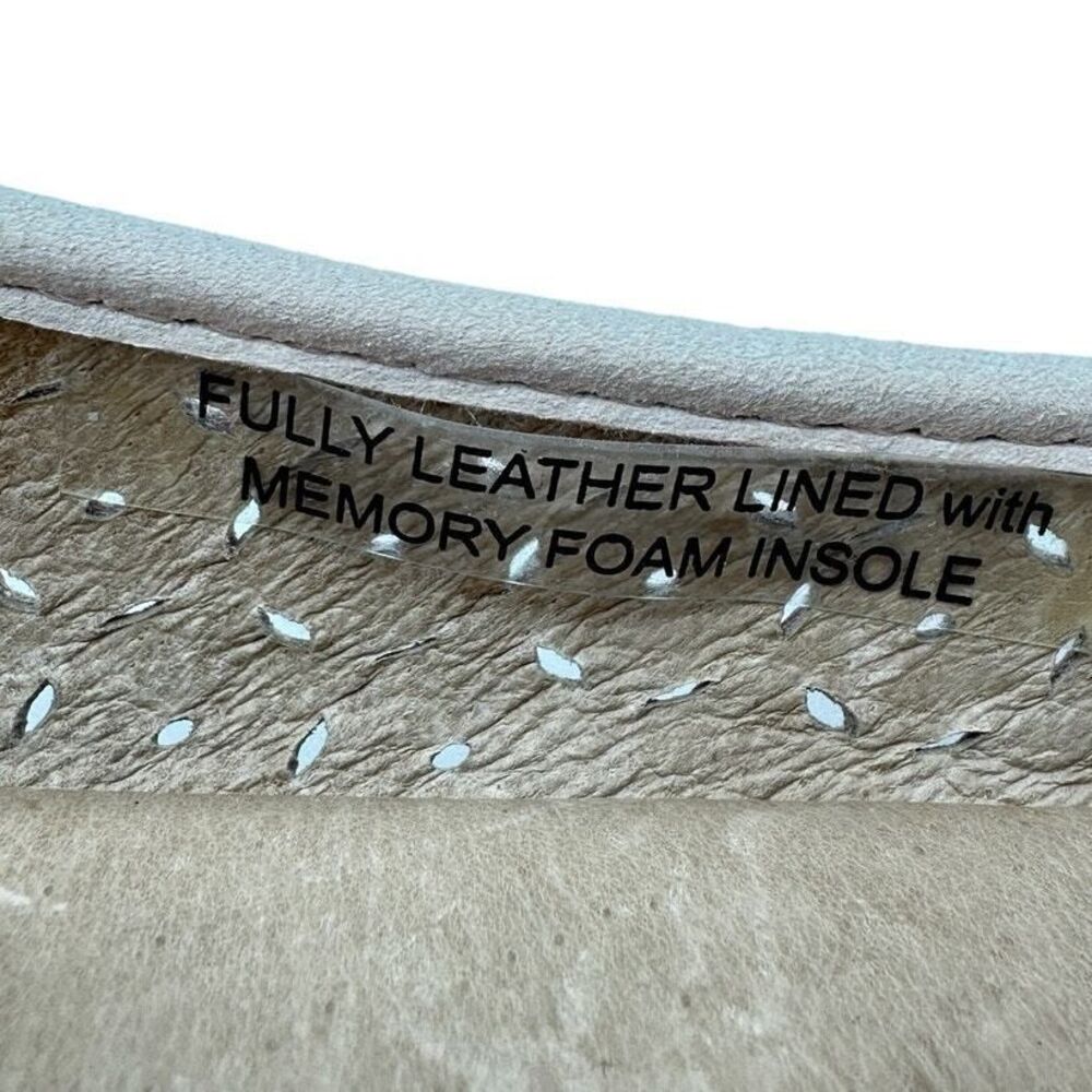 Lucky Brand Pale Pink Perforated Leather Ballet Flats‎ Women's 8M Memory Foam - Picture 8 of 8